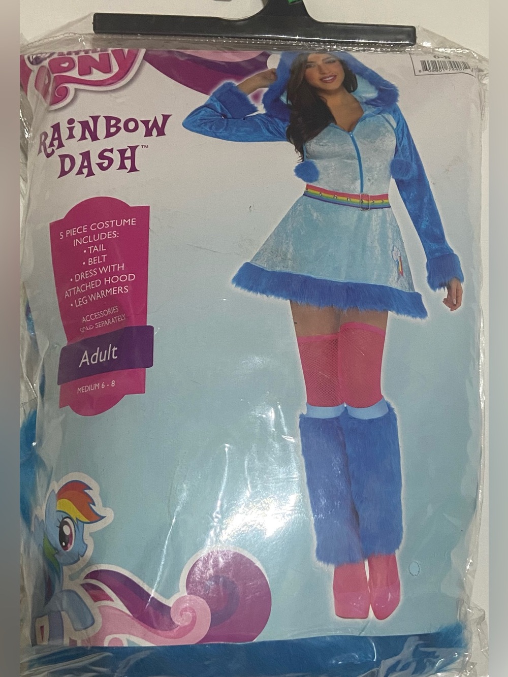 NWT Women’s My Little Pony Rainbow Dash Halloween Costume Size Medium